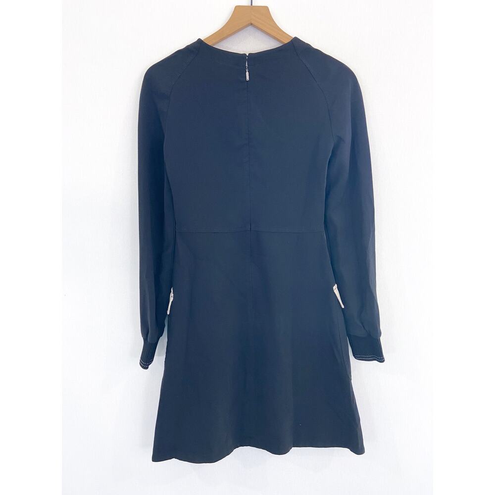 Jason Wu Grey Black Cream Fit Flare Dress 2 Modern Contemporary Minimalist Sleek - Picture 5 of 10